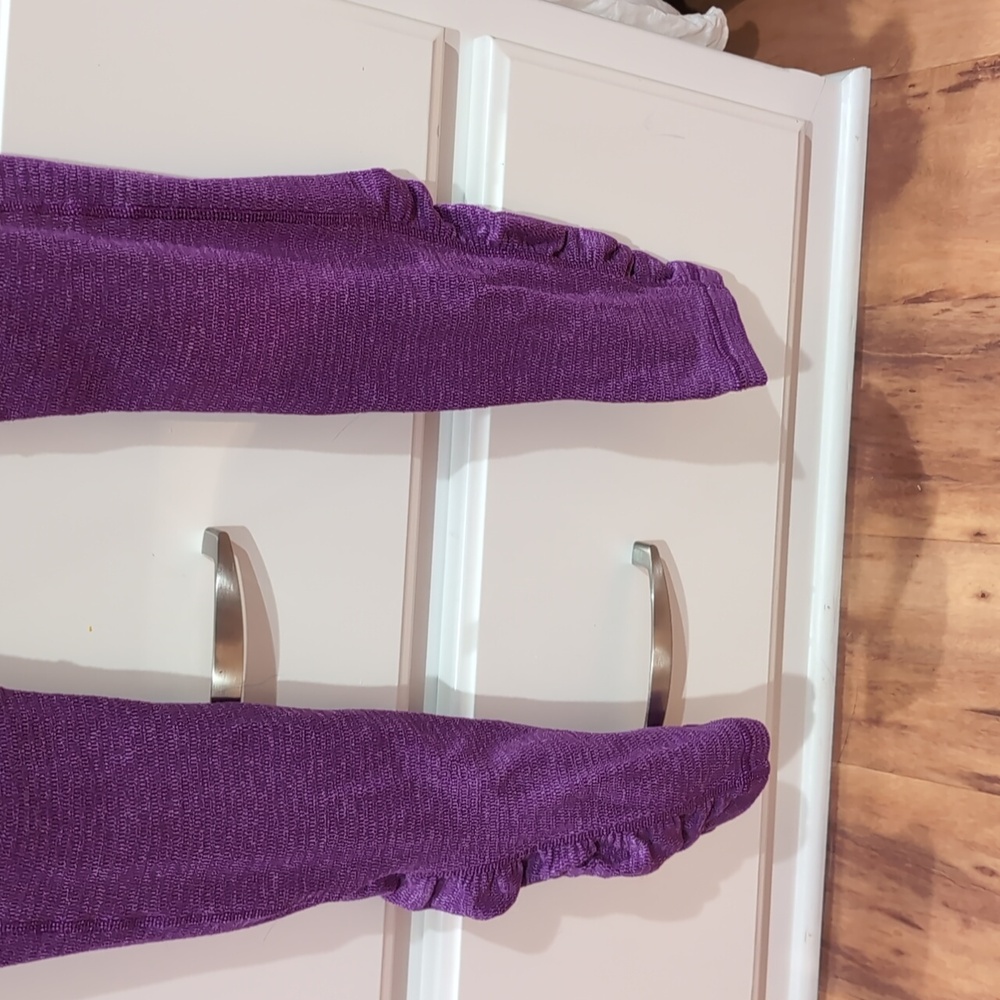 Lululemon 2 Pair EUC Speed Tights Size 8 side pockets purple and blue - Picture 15 of 15